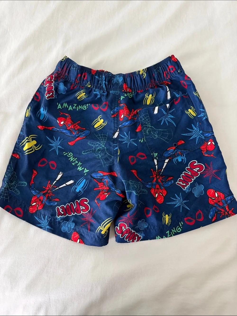 Hanna Andersson x Marvel Spider-Man Swim Trunks Boys 5 Navy Blue
